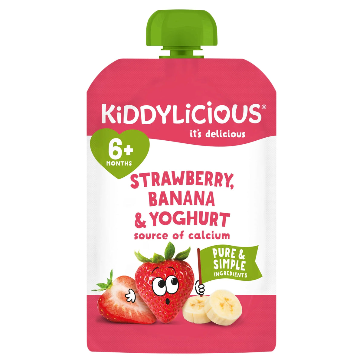 Strawberry Banana & Yogurt Pouch by KIDDYLICIOUS