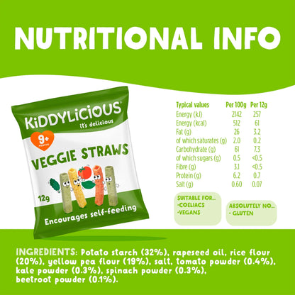 Veggie Straws 12g by KIDDYLICIOUS