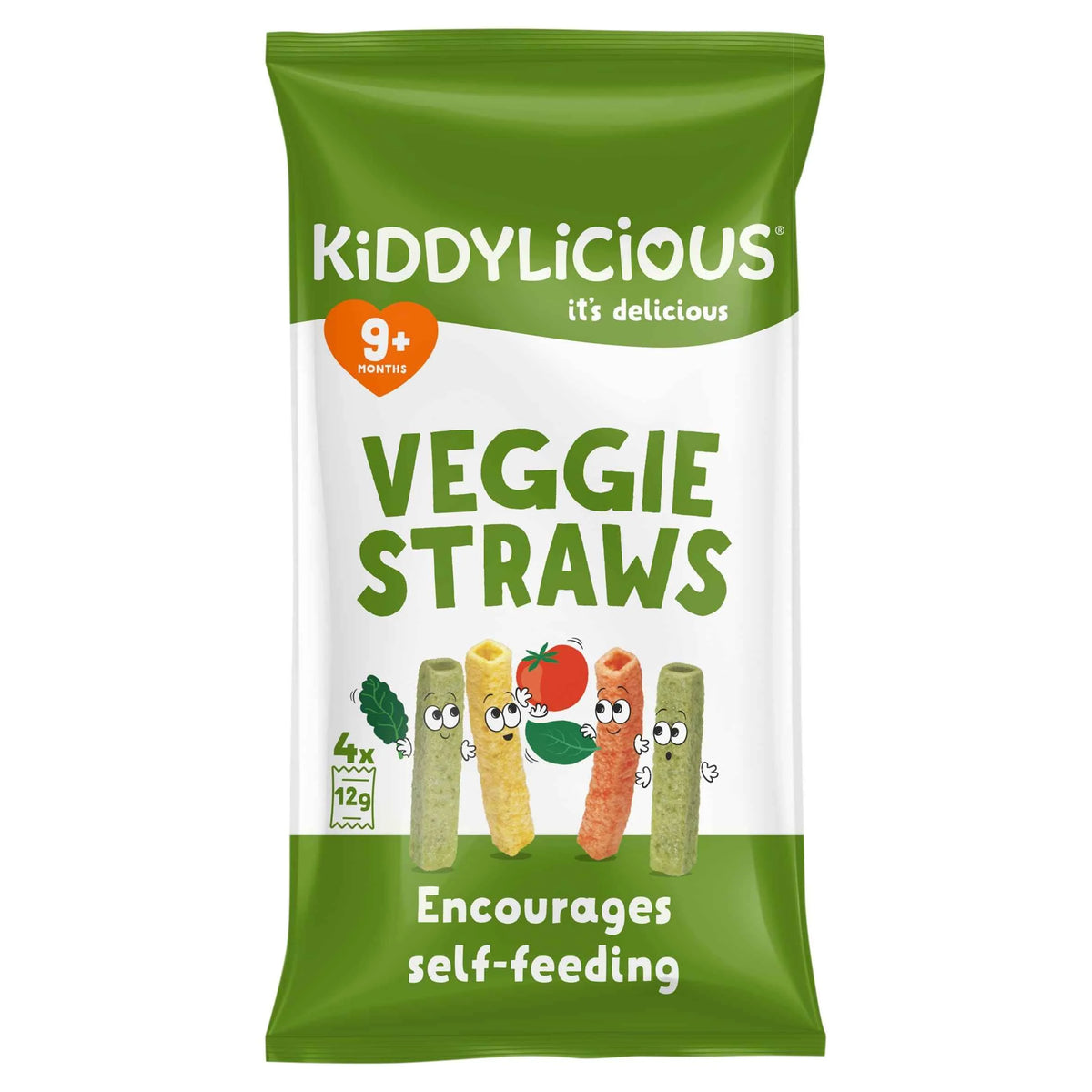 Veggie Straws Multipack 4x12g by KIDDYLICIOUS