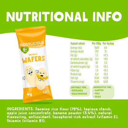Kiddylicious Wafers Banana 40g by BOB BON BUDDIES