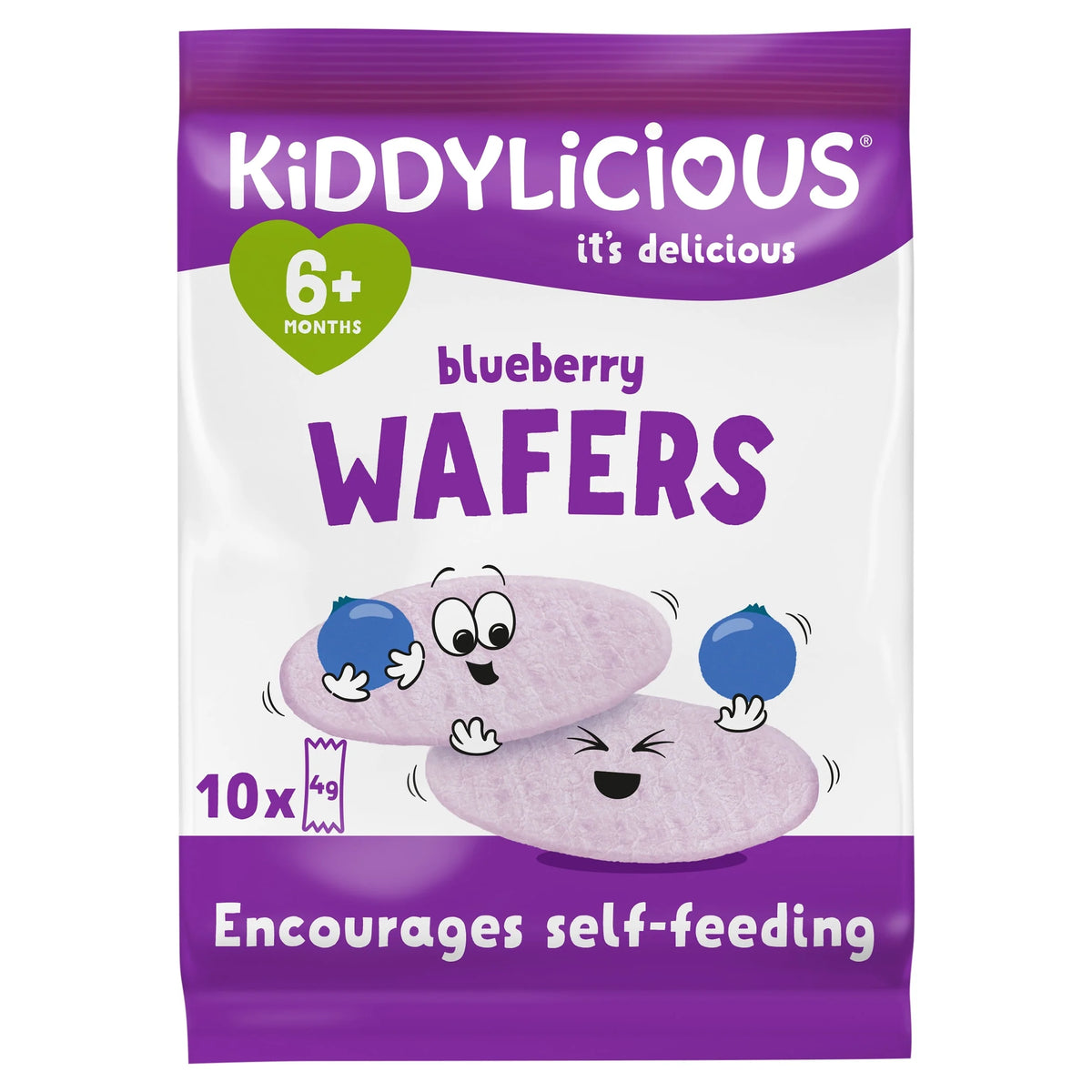 Wafers Blueberry 40g by KIDDYLICIOUS