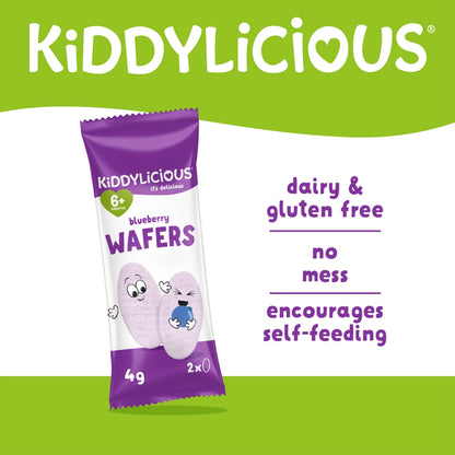 Wafers Blueberry 40g by KIDDYLICIOUS