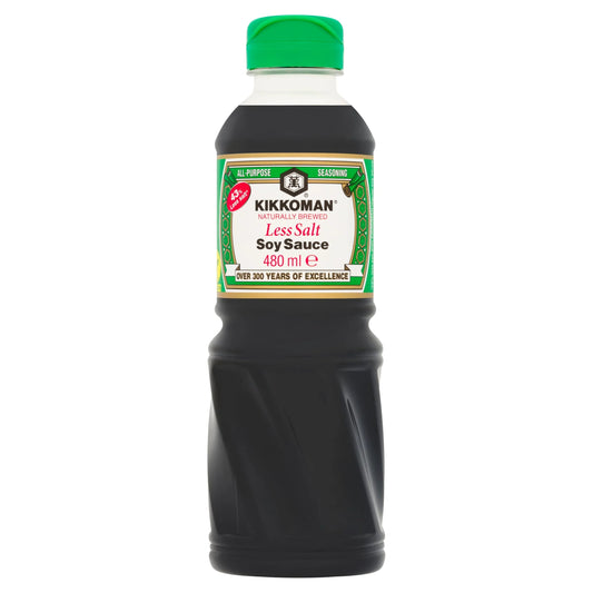 Less Salt Soy Sauce 480ml by KIKKOMAN