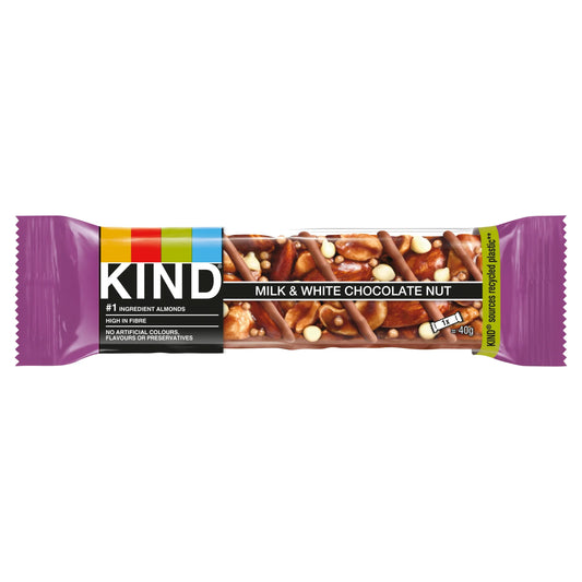 Milk & White Chocolate Nut 40g by KIND at The British Vault