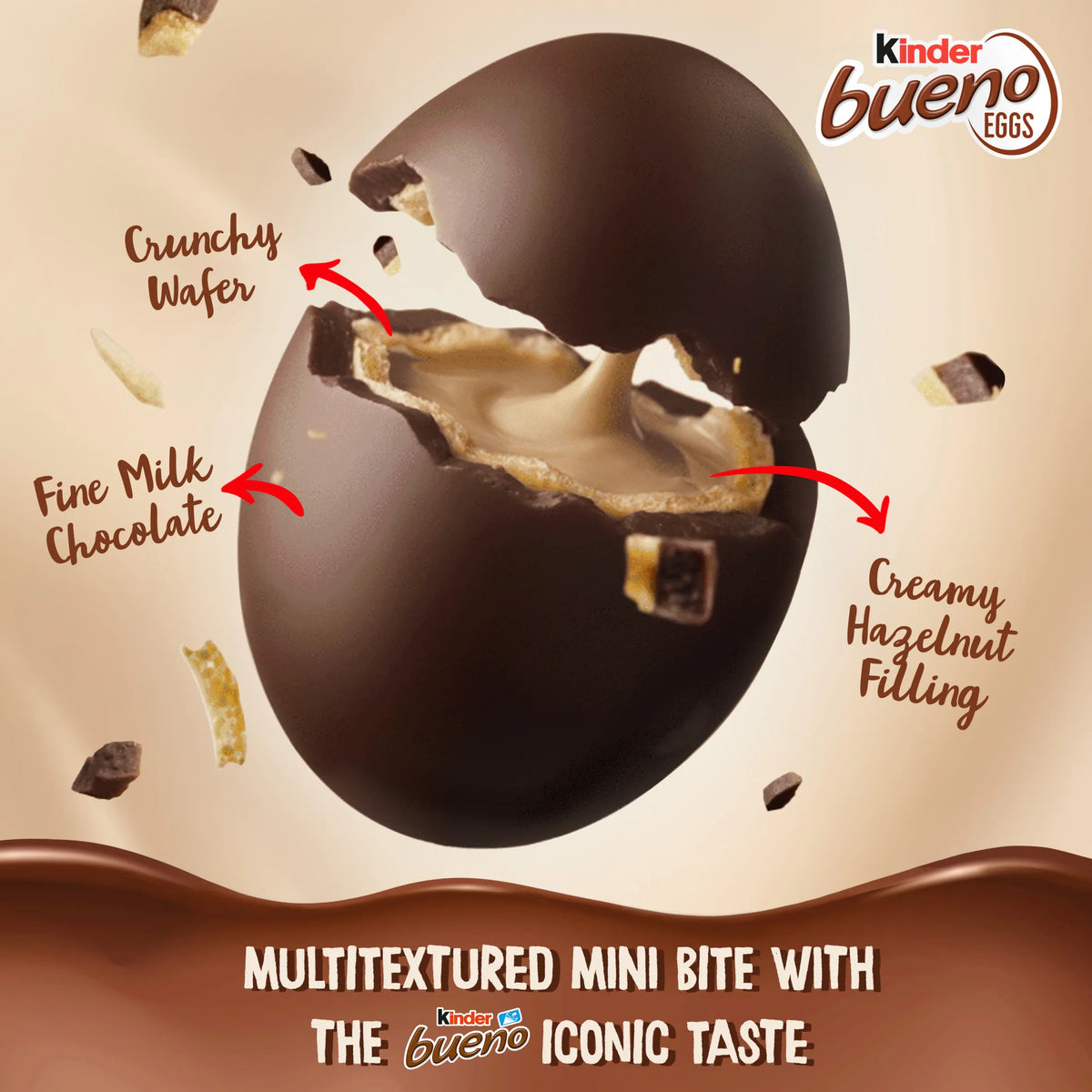 Bueno Chocolate Eggs 80g by Kinder at The British Vault