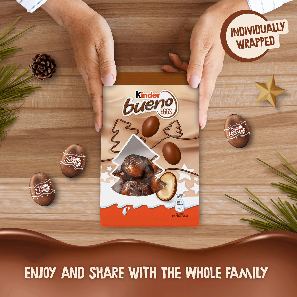 Bueno Chocolate Eggs 80g by Kinder at The British Vault