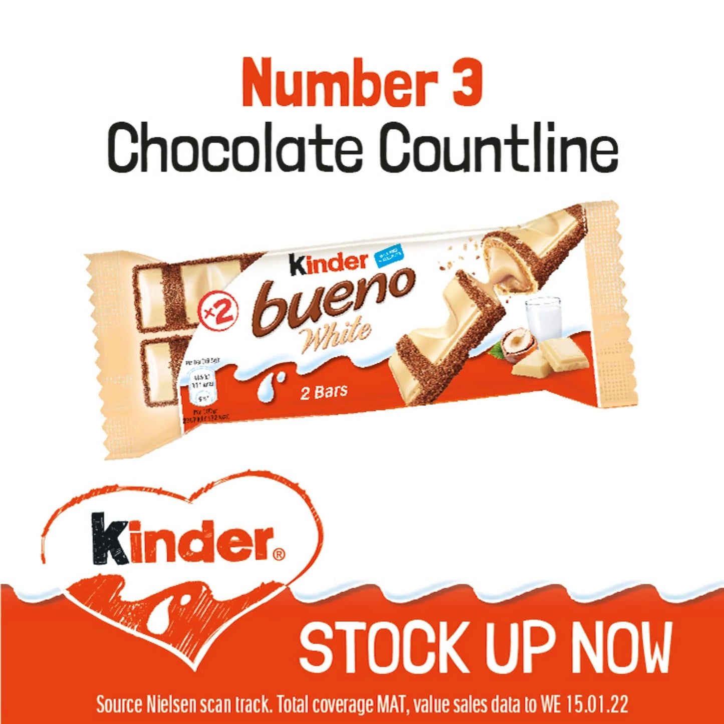 Bueno White 39g by KINDER