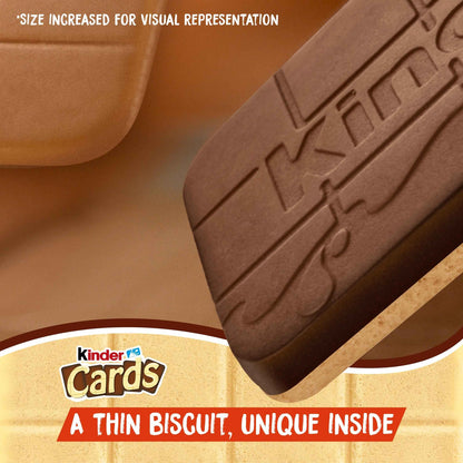 Cards Cocoa And Milk Biscuit Wafers by KINDER