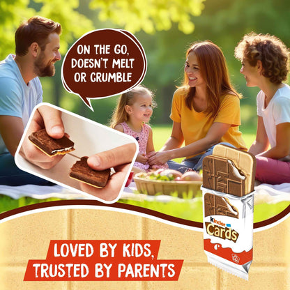 Cards Cocoa And Milk Biscuit Wafers by KINDER
