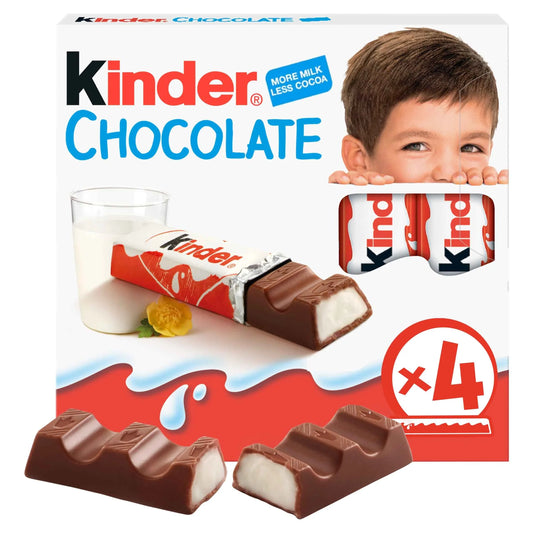 Chocolate 4 Pack 50g by KINDER