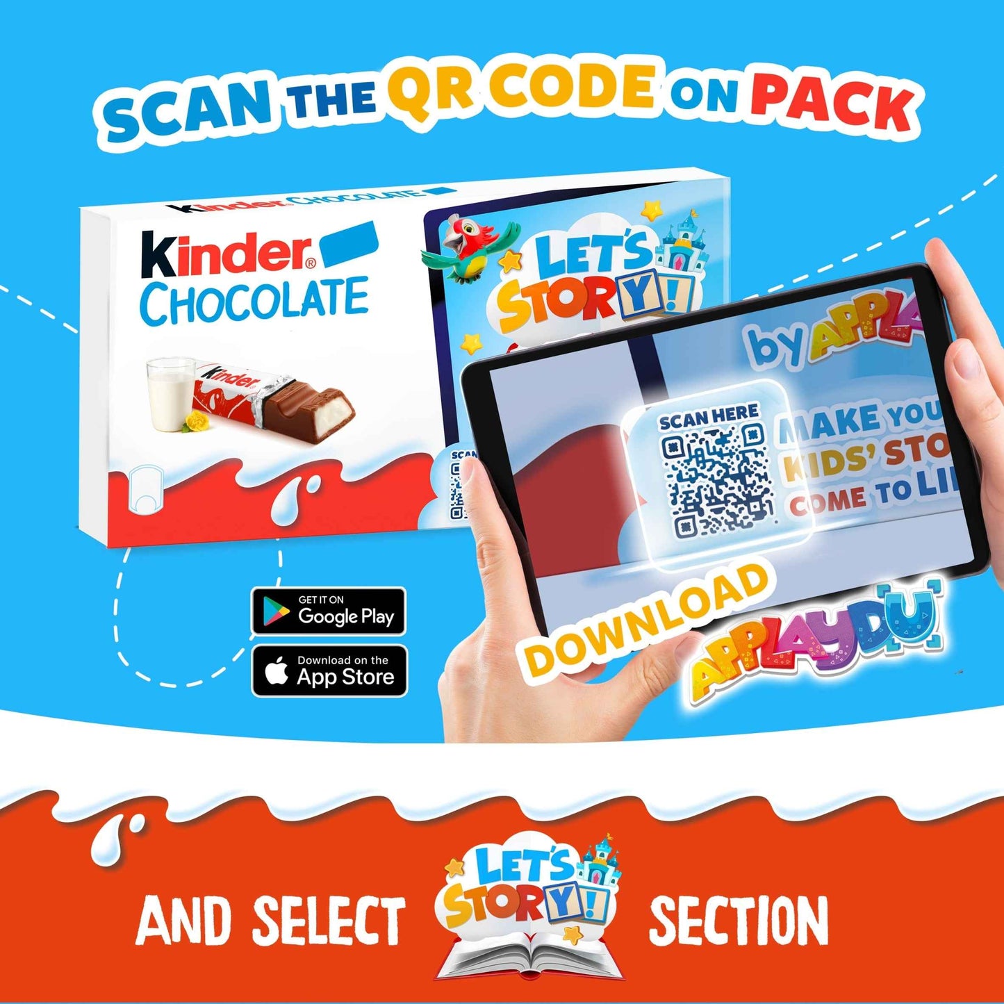 Chocolate 4 Pack 50g by KINDER