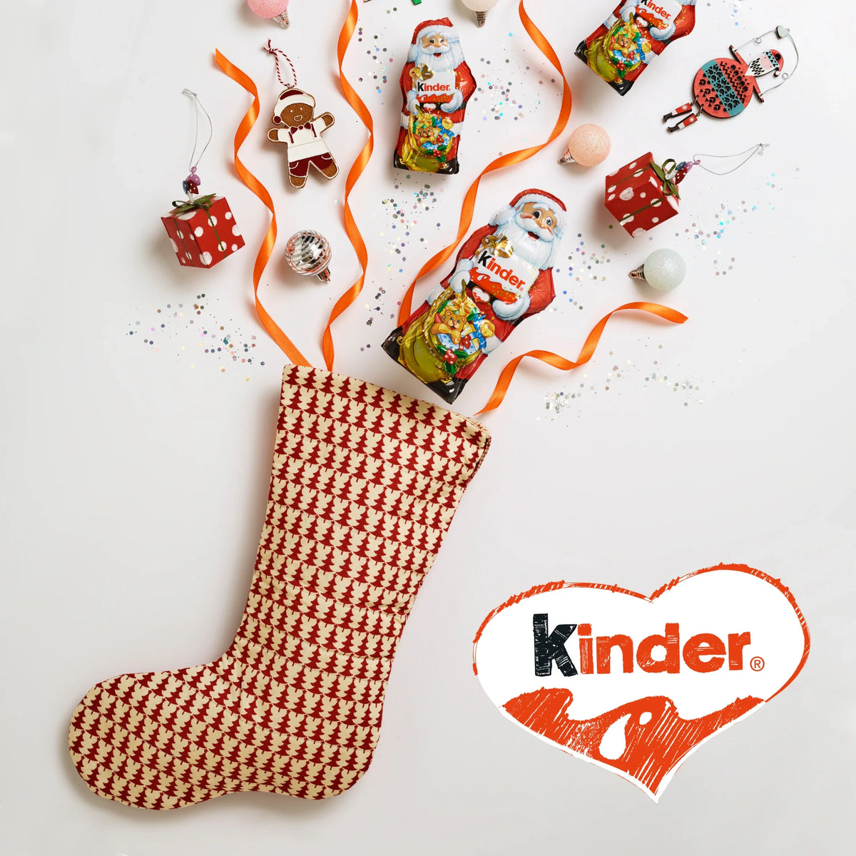 Milk Chocolate Santa 110g by Kinder at The British Vault
