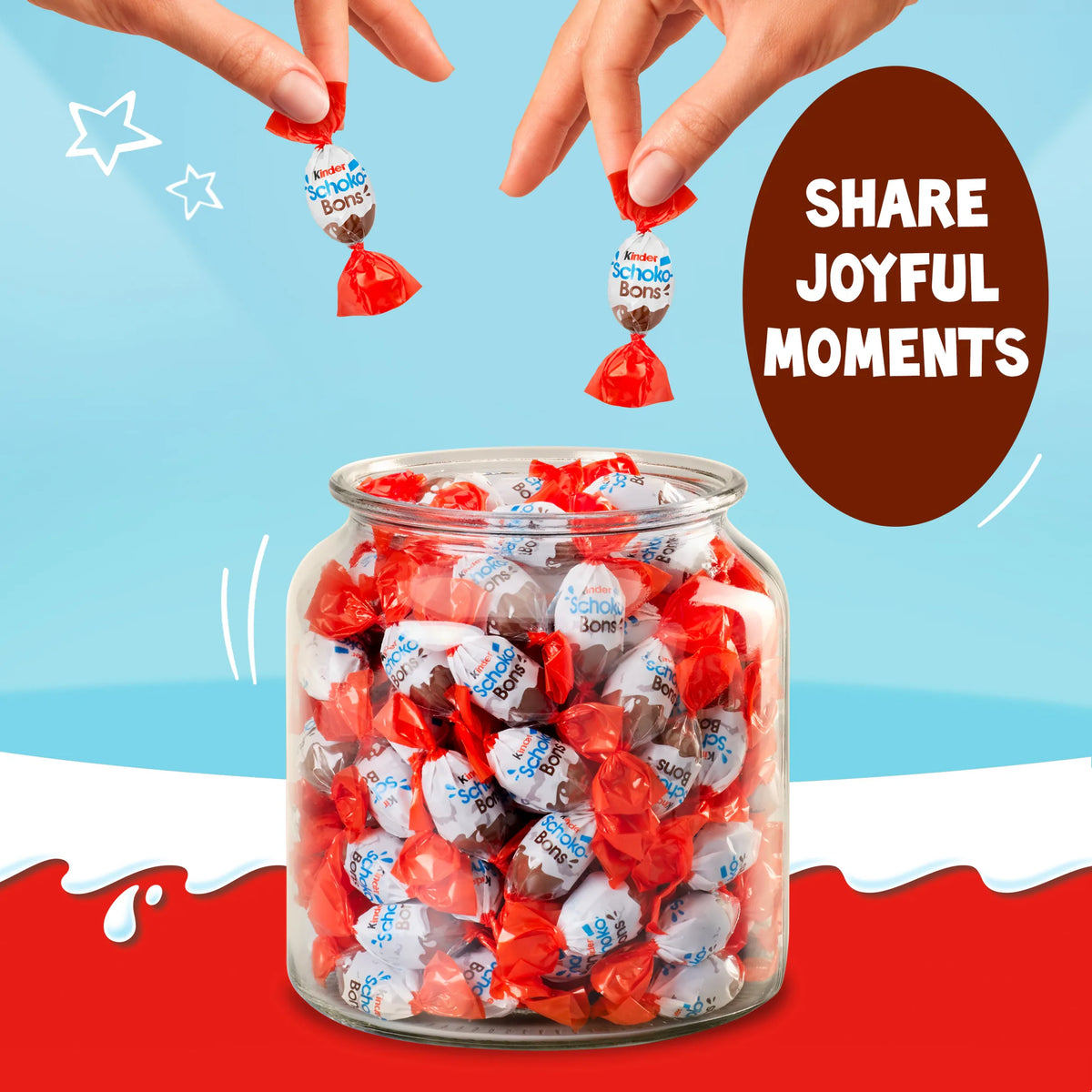 Schokobons 100g by Kinder at The British Vault