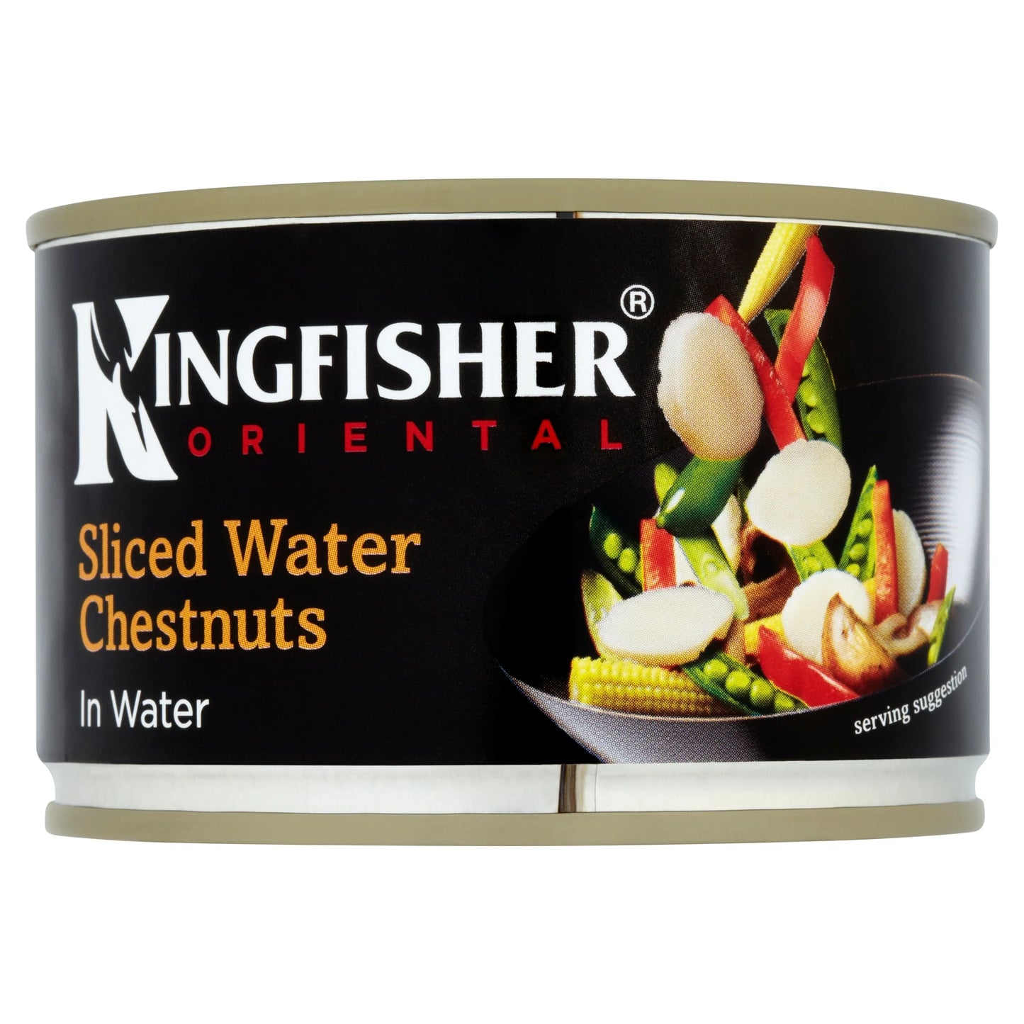 Sliced Water Chestnuts 225g by KINGFISHER