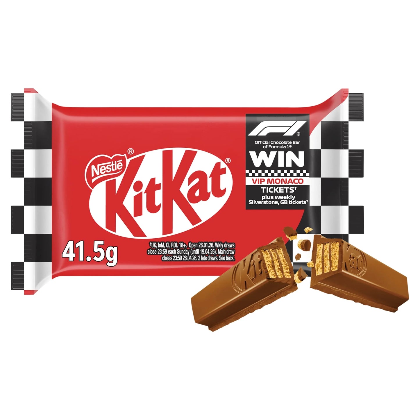 Kit Kat 4 Finger Milk Chocolate Bar 41.5g by KITKAT