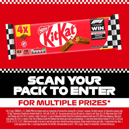 Kit Kat 4 Finger Milk Chocolate Bar Multipack by KITKAT