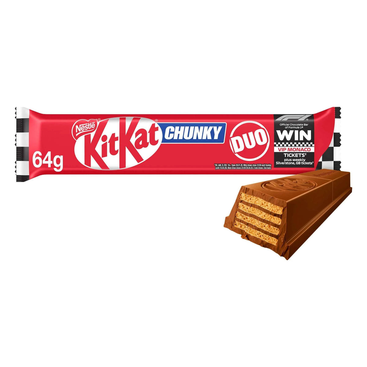 Chunky Duo Milk Chocolate Bar 64g by KIT KAT