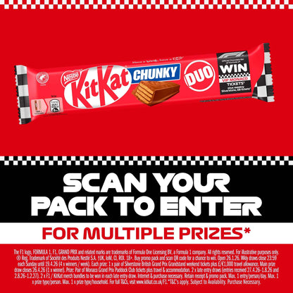 Chunky Duo Milk Chocolate Bar 64g by KIT KAT