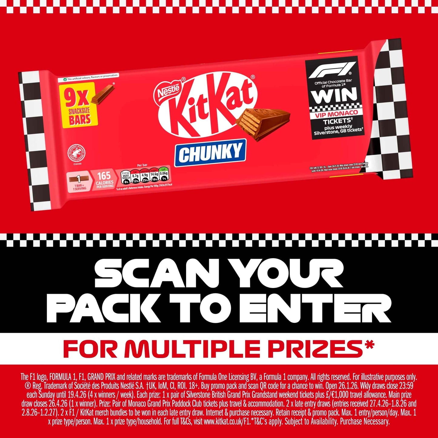 Kit Kat Chunky Milk Chocolate Bar Multipack by KITKAT