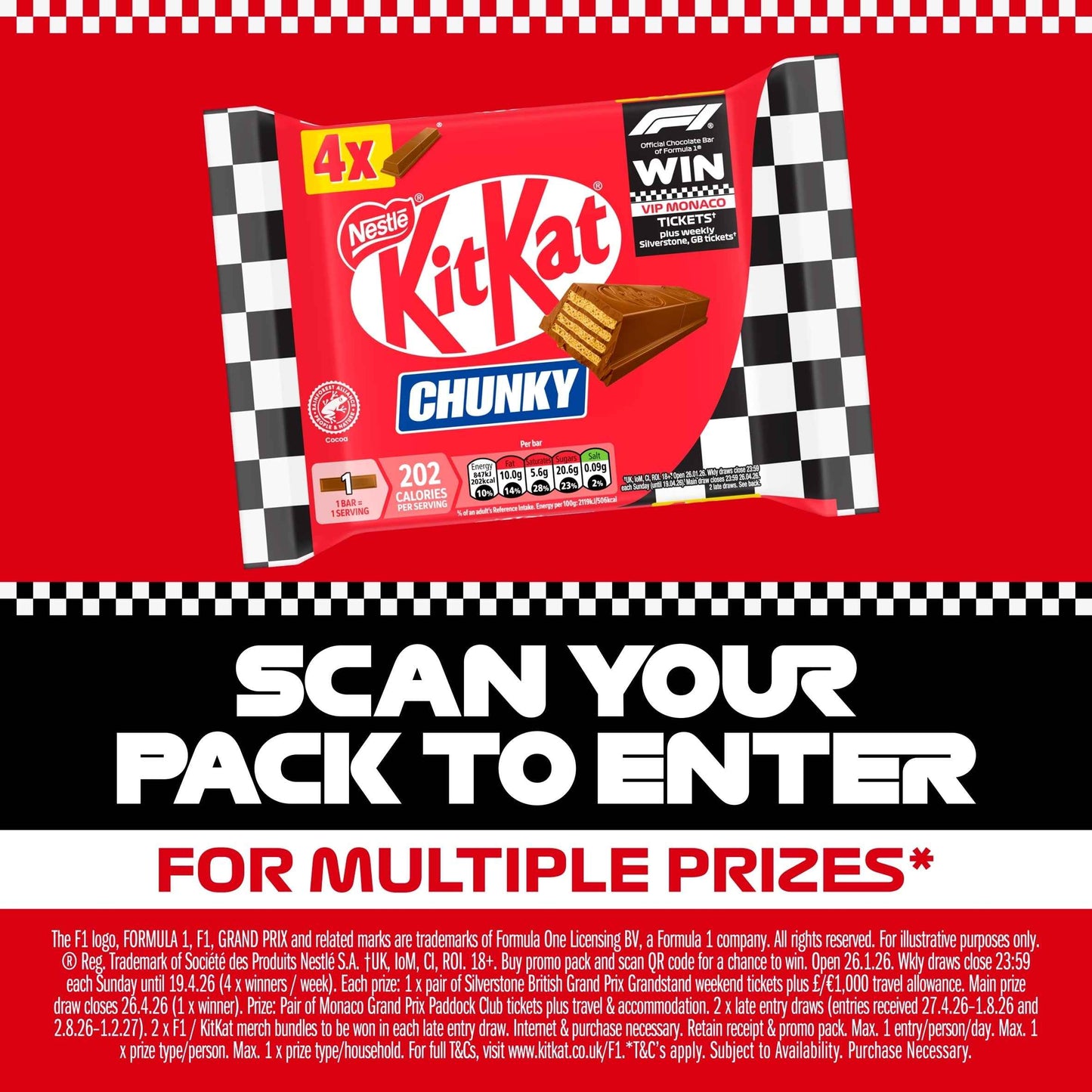 Kit Kat Chunky Milk Chocolate Bars Multipack by KITKAT