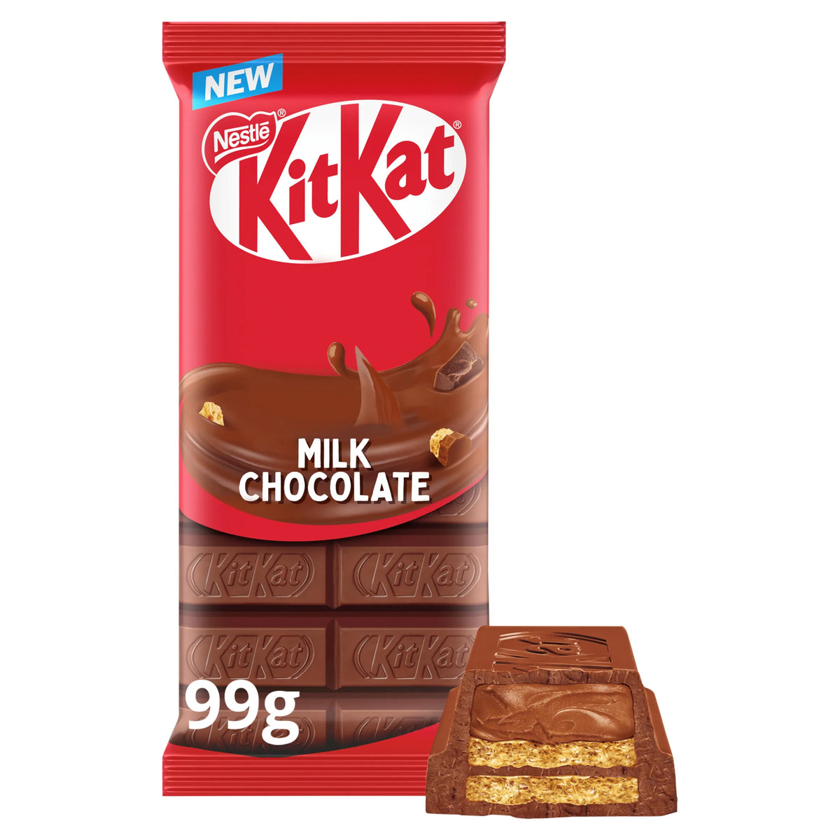 Kit Kat Milk Chocolate 99g by KITKAT at The British Vault