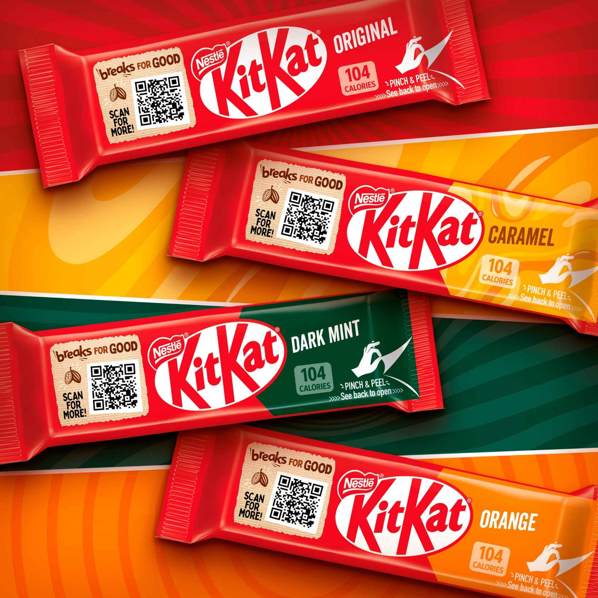 2 Finger Chocolate Orange Biscuit Bars by KITKAT