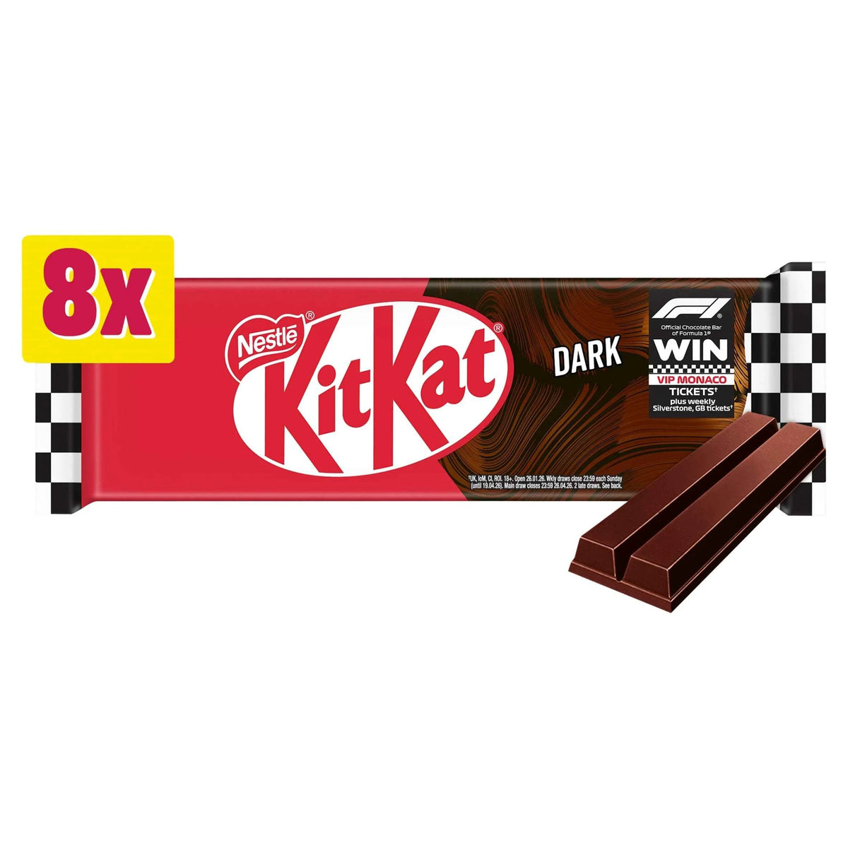 2 Finger Dark Chocolate Biscuit Bar 8 by KITKAT
