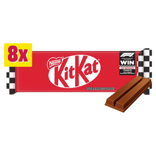 2 Finger Milk Chocolate Biscuit Bars 8 Pack Multipack 165.6g by KITKAT