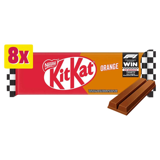 2 Finger Orange Chocolate Biscuit Bar 8 Pack Multipack by KITKAT