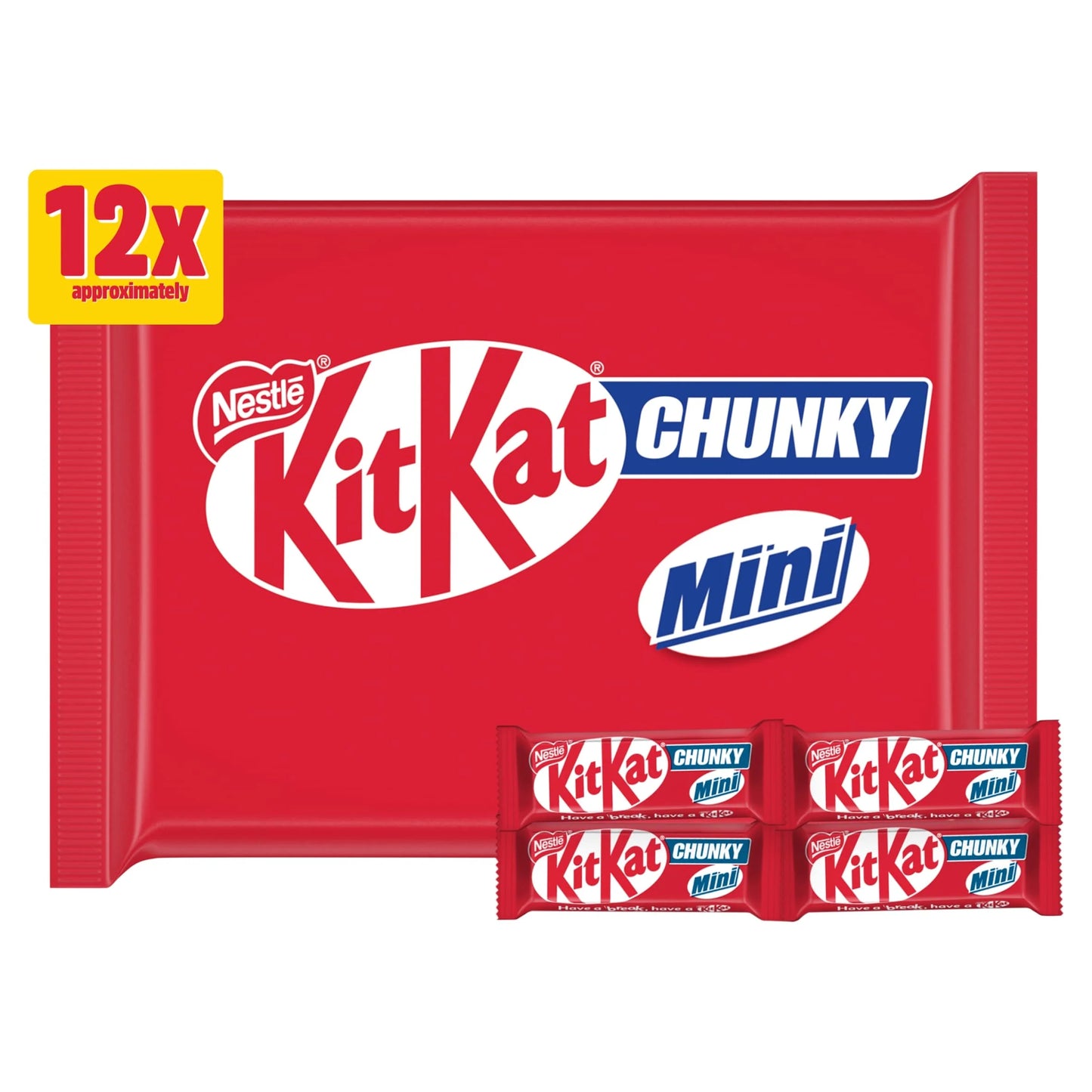 Chunky Mini Milk Chocolate Bars 12 by KITKAT