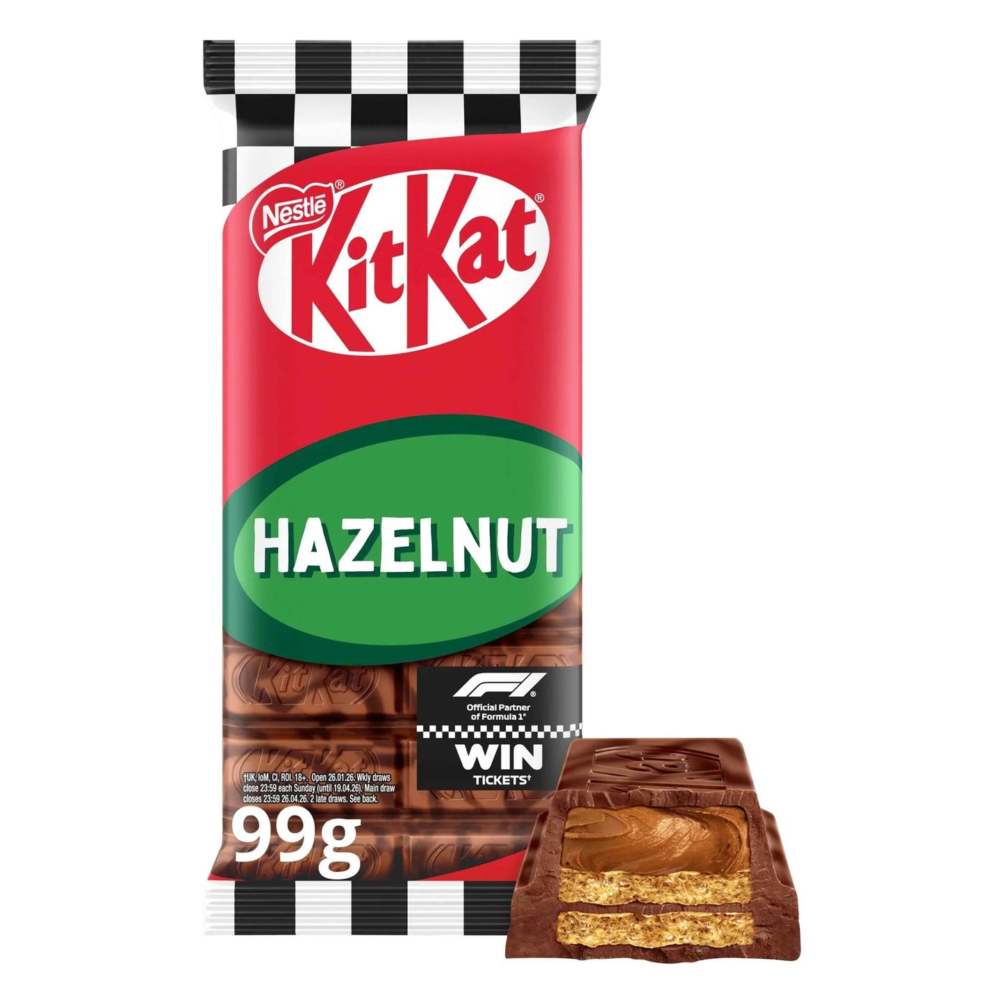 Hazelnut Chocolate Sharing Bar 99g by KITKAT