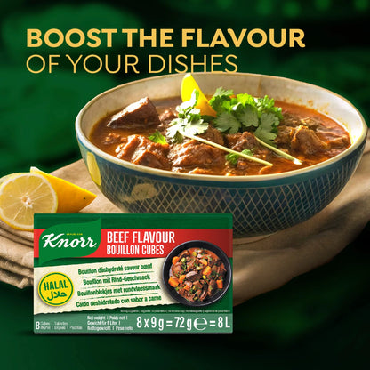 Bouillon Cubes Beef Flavour 8x9g by Knorr