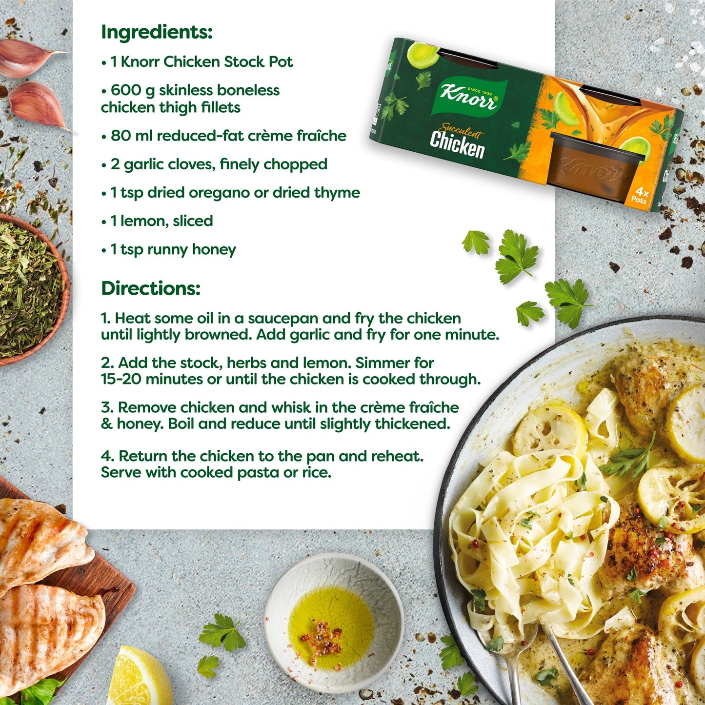 Chicken Stock Pot 4 X 28g by Knorr