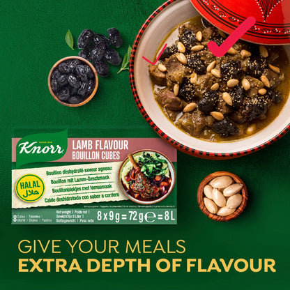 Lamb Bouillon Stock Cubes 8 Pk 72g by Knorr