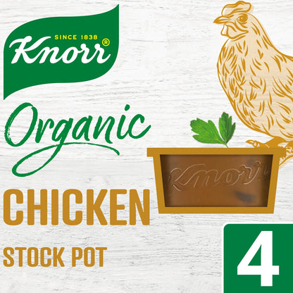 Organic Chicken Stock Pot 4x26g by Knorr