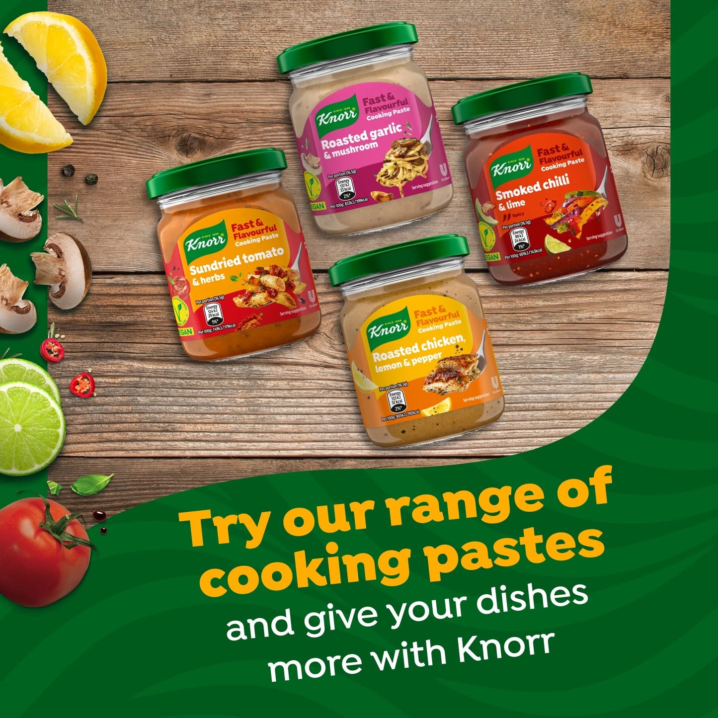 Roasted Chicken, Lemon & Pepper Cooking Paste 165g by Knorr