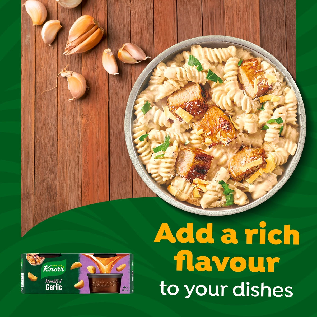 Roasted Garlic Stock Pot 4x28g by Knorr