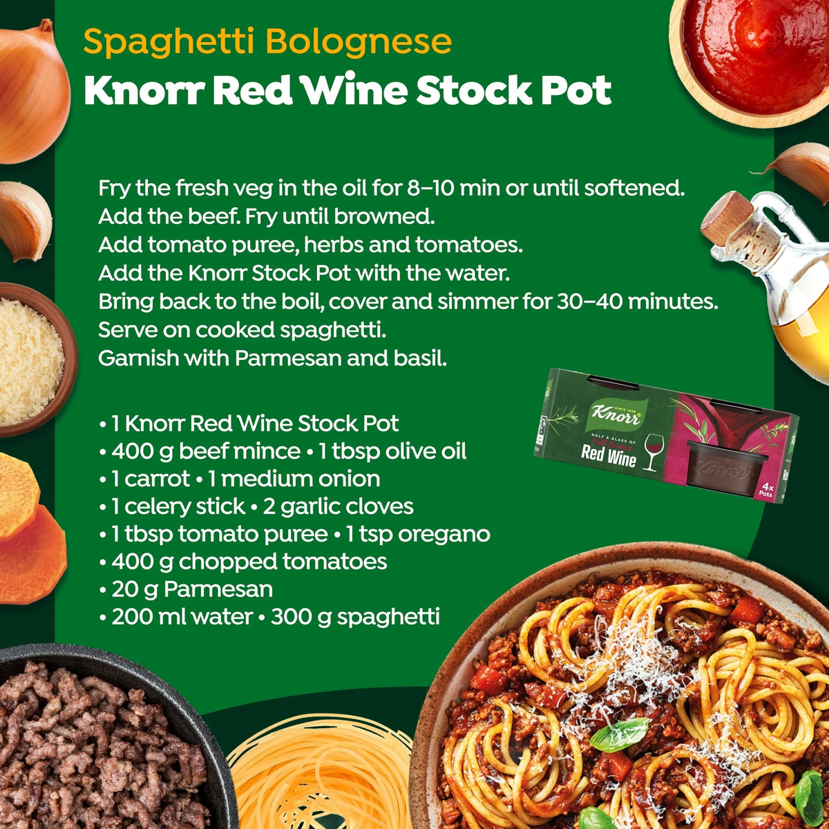 Stockpot Red Wine 4pk 104g by Knorr