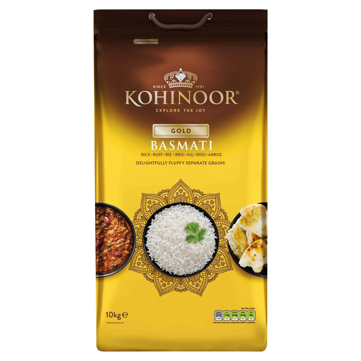 Gold Basmati Rice 10kg by KOHINOOR