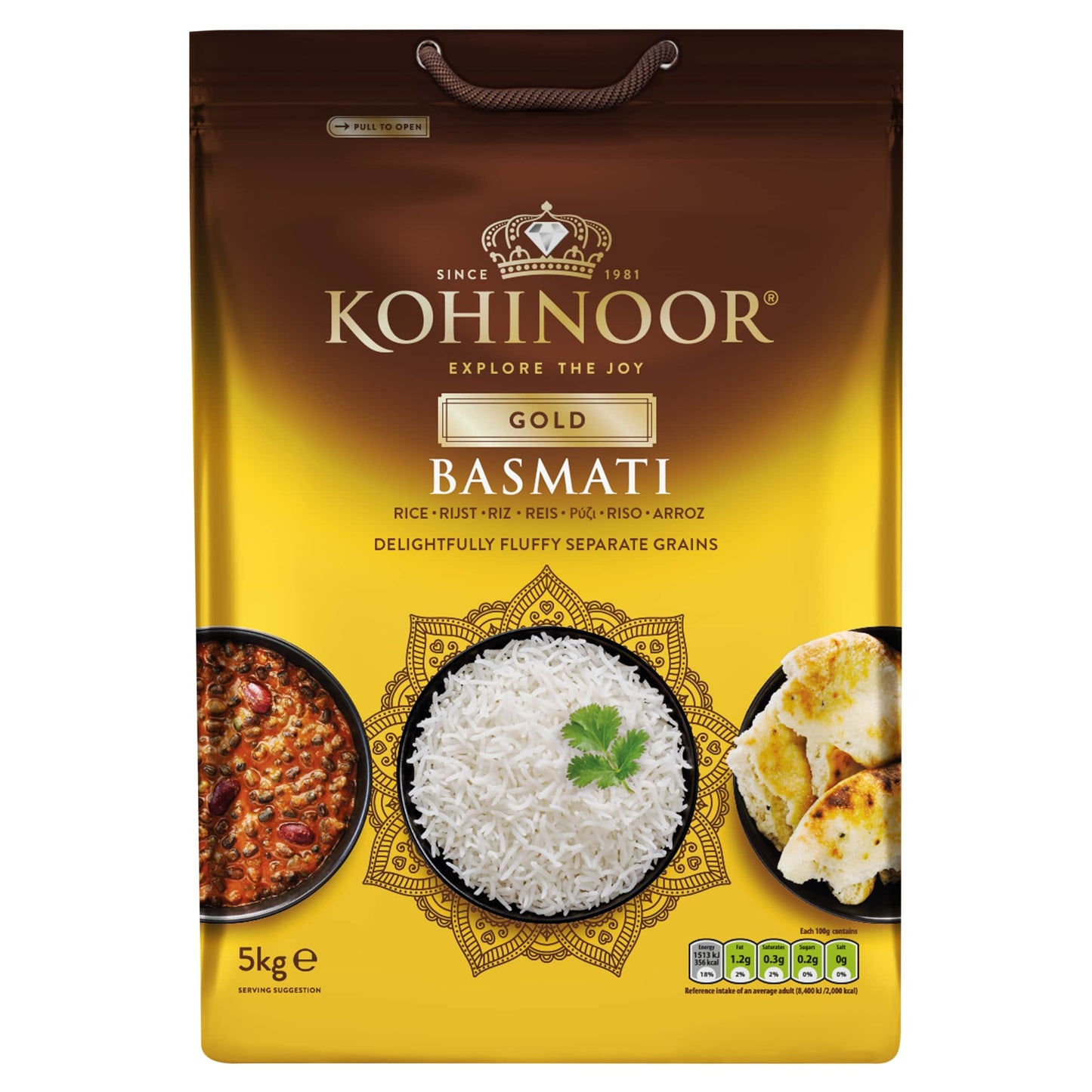Gold Basmati Rice 5kg by KOHINOOR