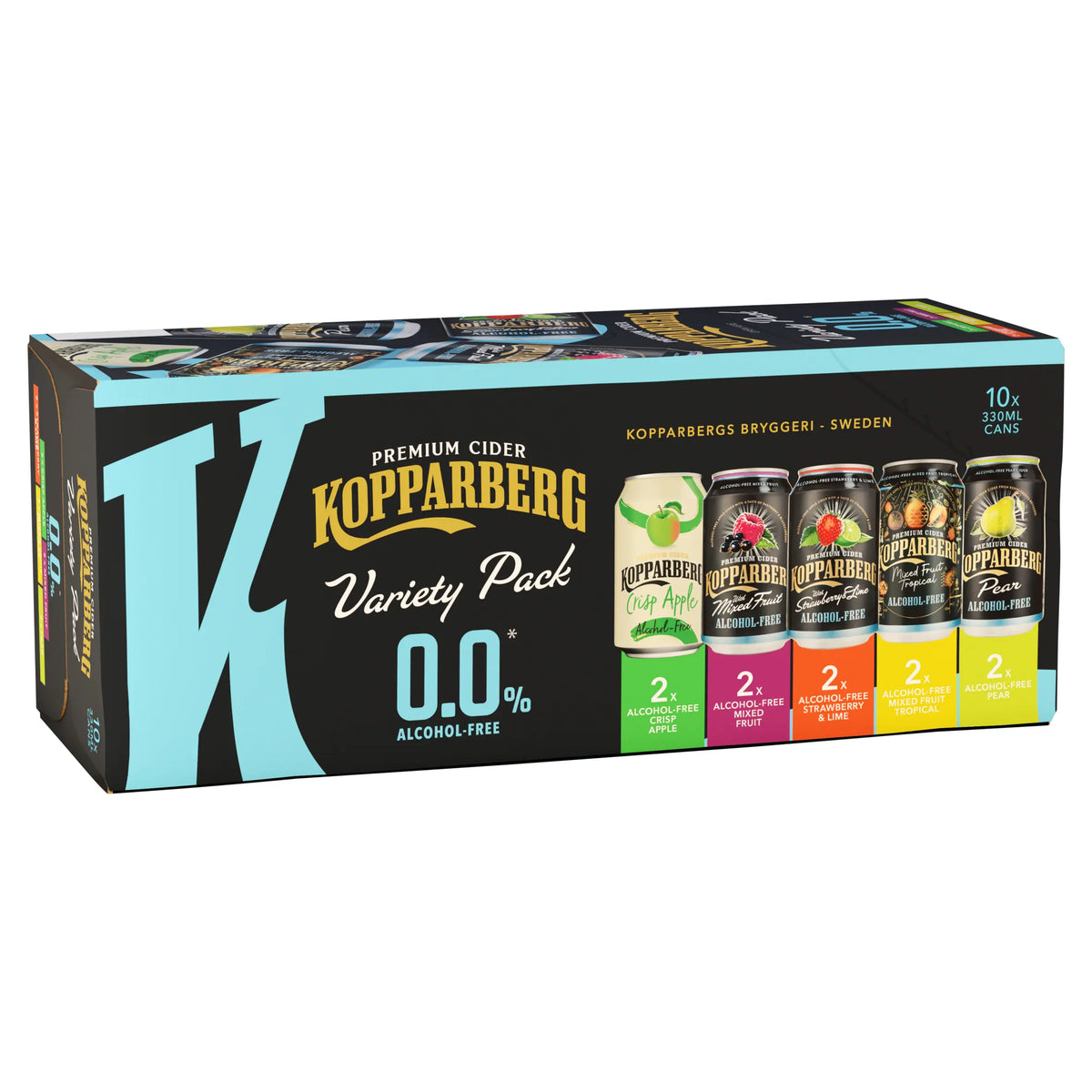 Alcohol Free Cider Variety Pack 10 by KOPPARBERG at The British Vault