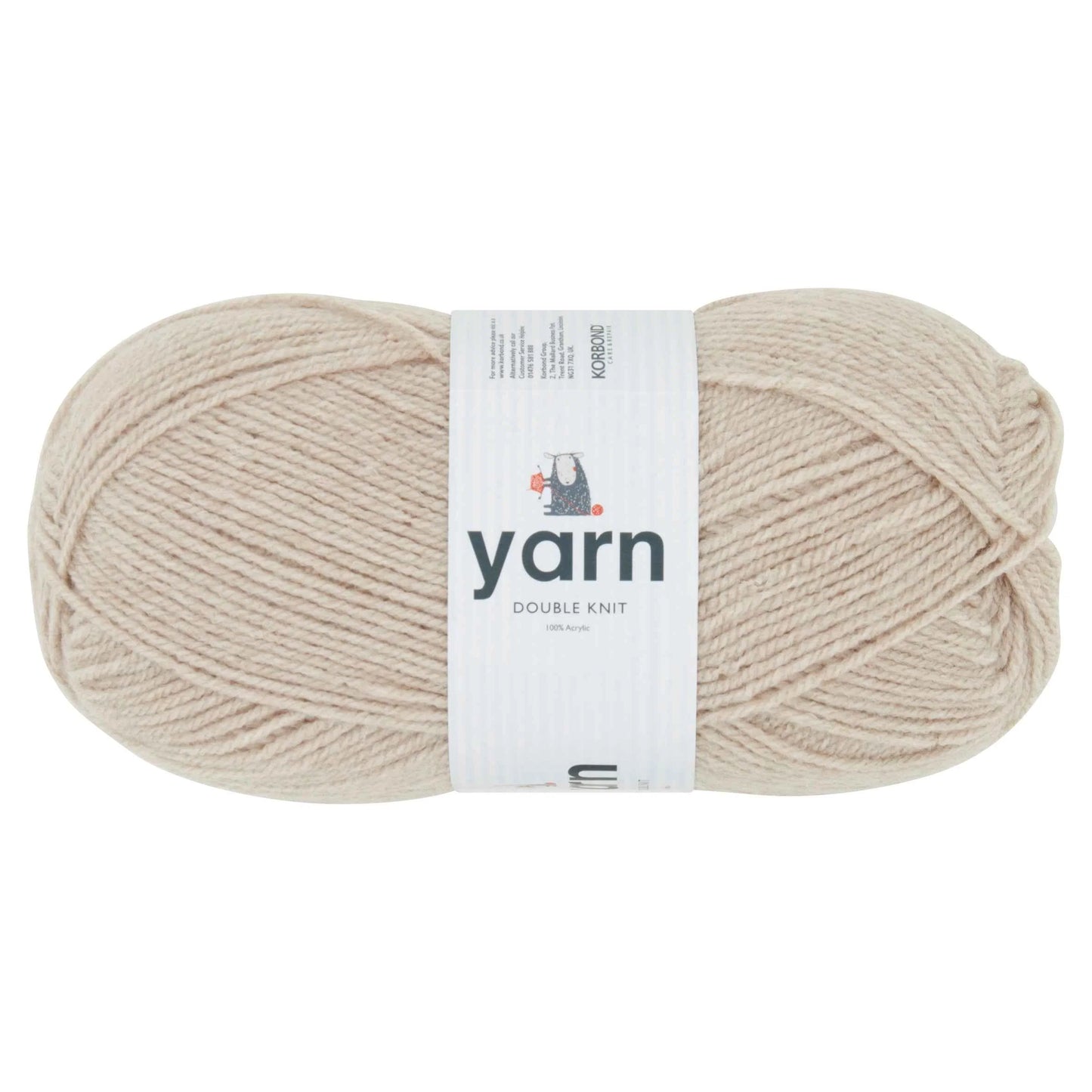 Dark Knit Yarn Oatmeal by KORBOND