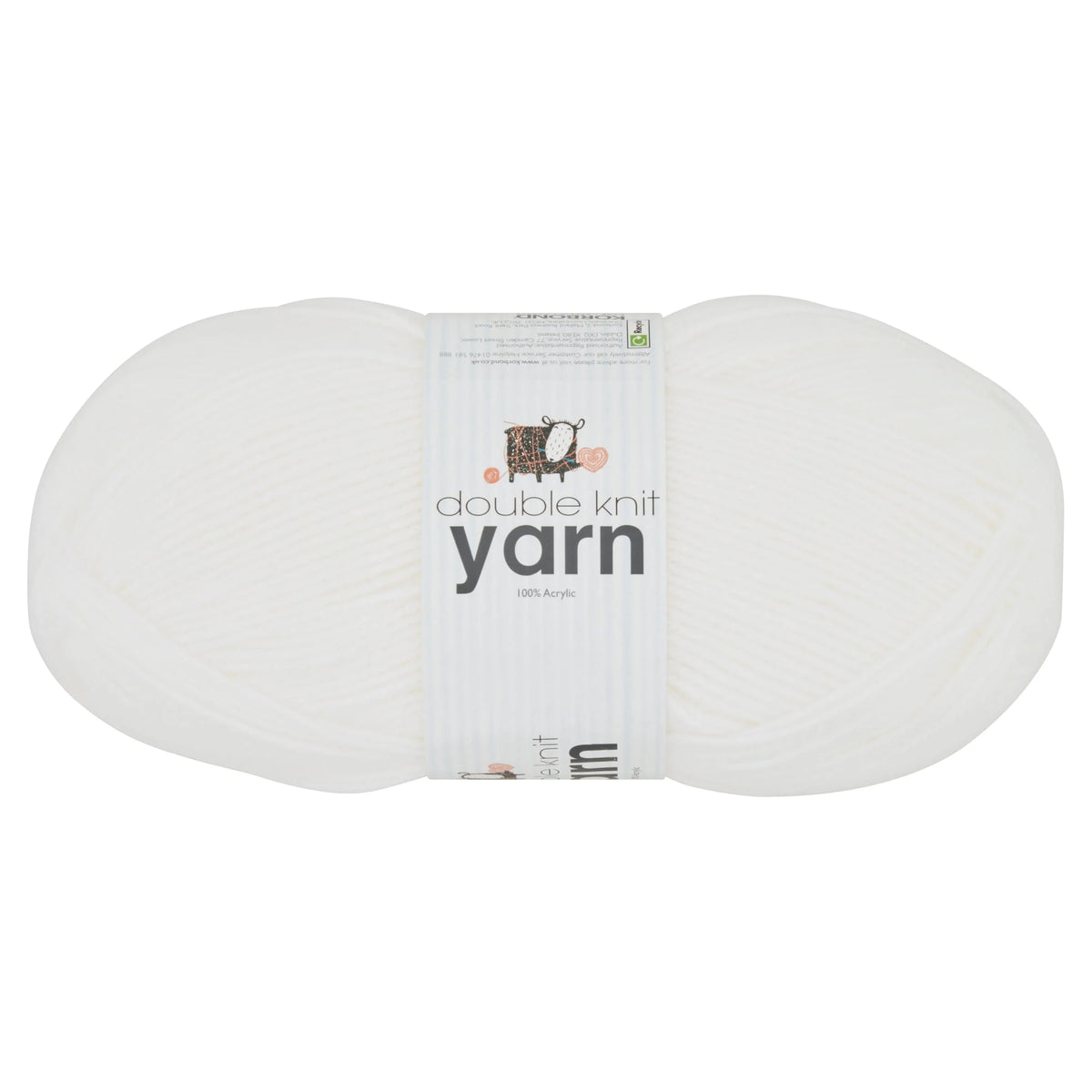 Dark Knit Yarn White by KORBOND