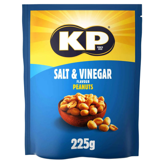 Salt & Vinegar Peanuts 225g by KP