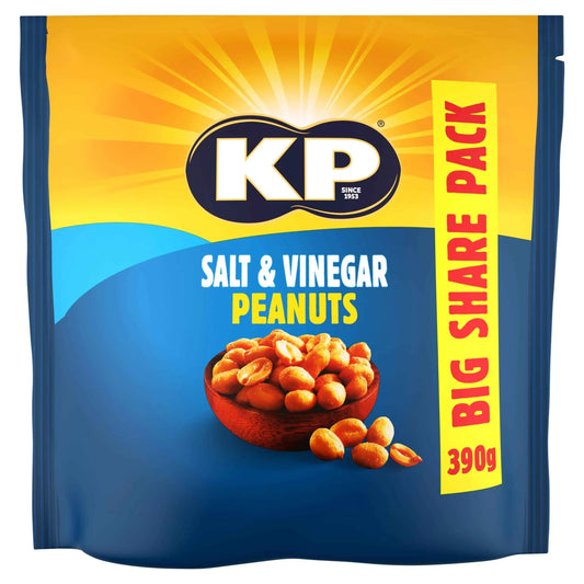 Salt & Vinegar Peanuts 390g by KP