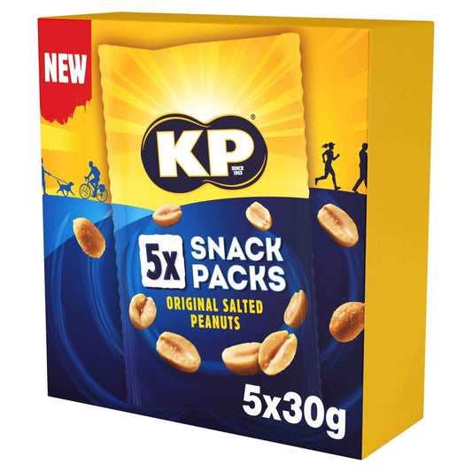 Kp Salted Peanuts Snack Packs 5 X 30g by KP PEANUTS