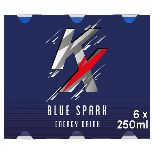 Blue Spark Energy Drink 6 X 250ml by KX