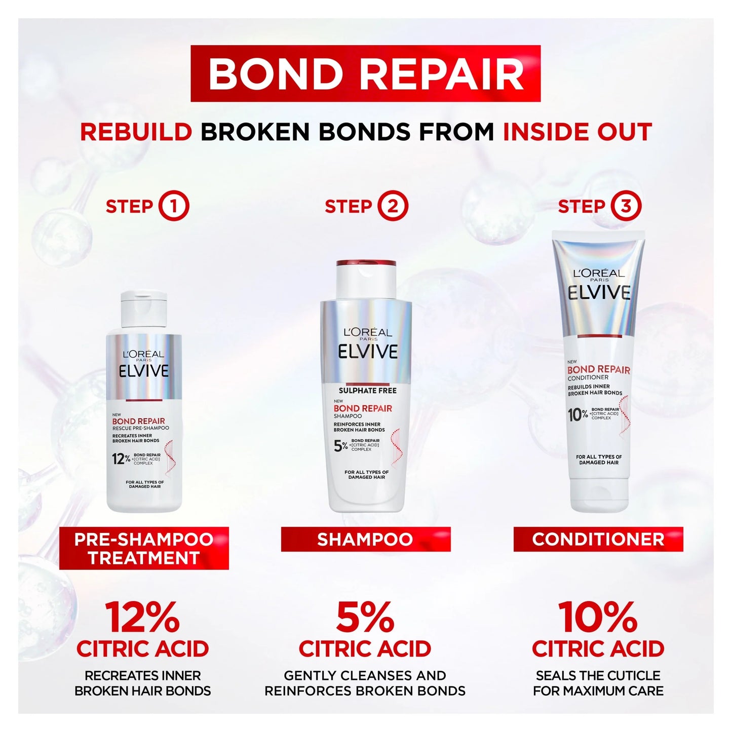 L'oreal Elvive Bond Repair Conditioner 150ml by L'ORÉAL