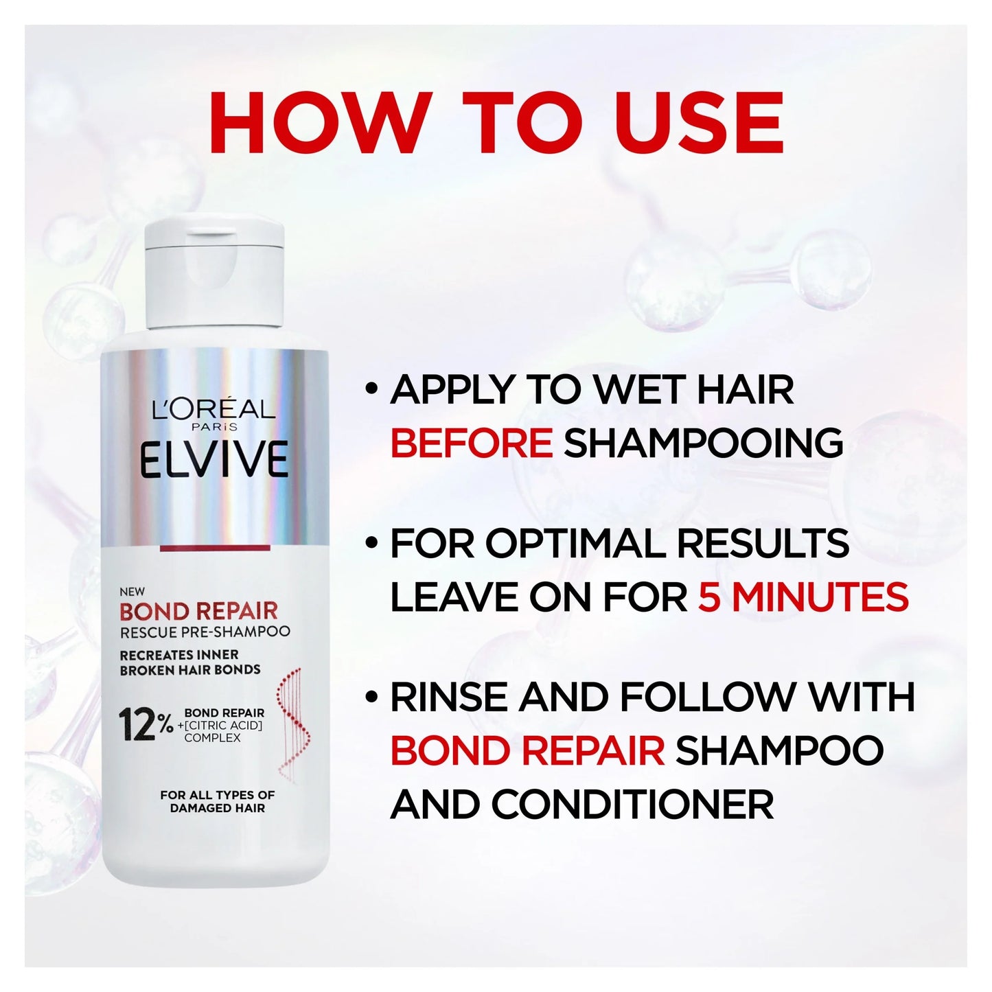 L'oreal Elvive Bond Repair Pre Shampoo 200ml by L'ORÉAL
