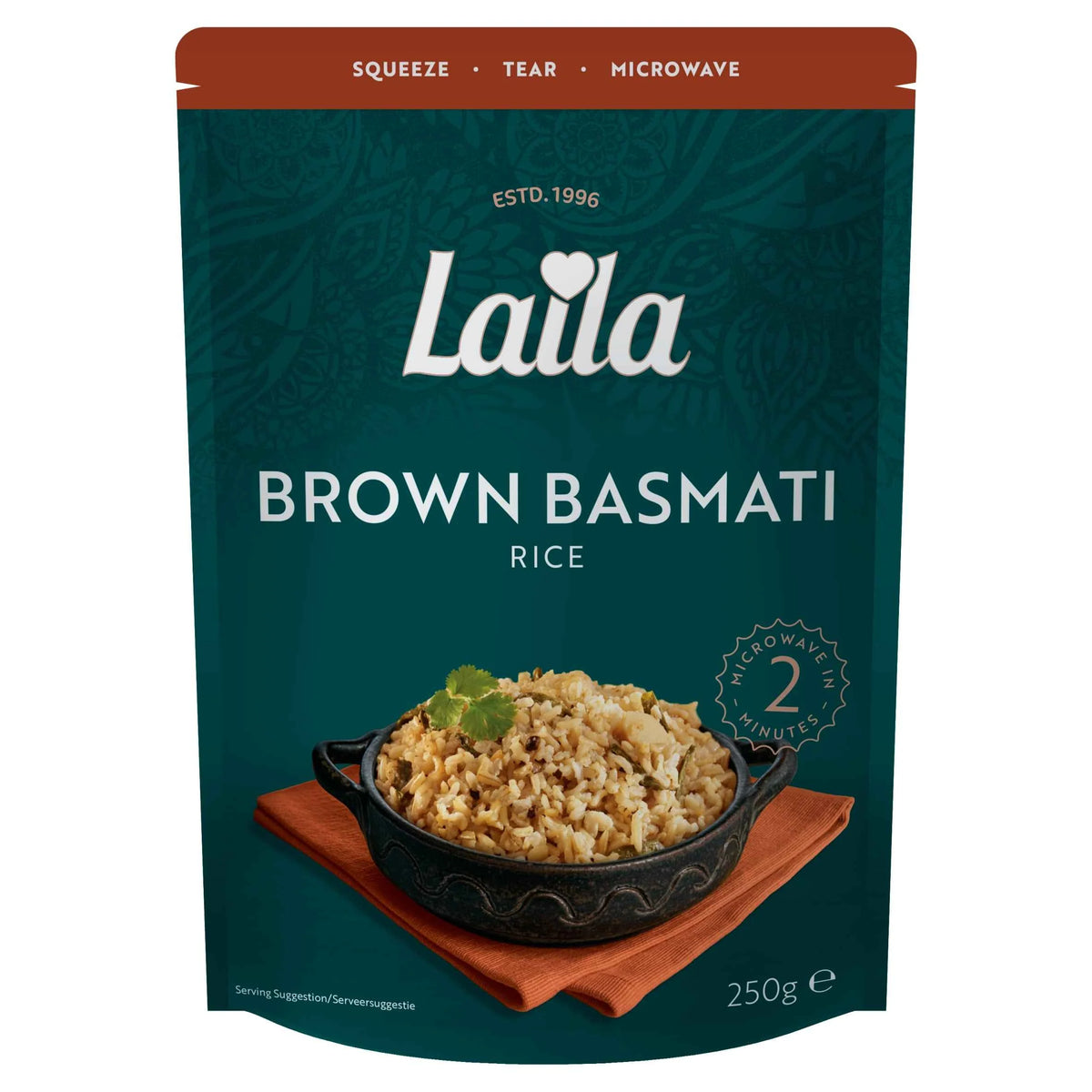 Brown Basmati Microwave Rice 250g by LAILA